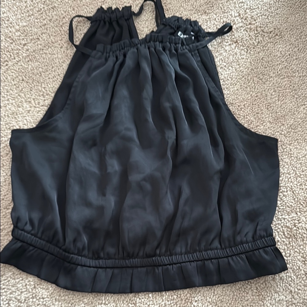 Express cropped dressy tank top